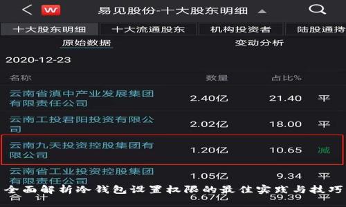 全面解析冷钱包设置权限的最佳实践与技巧